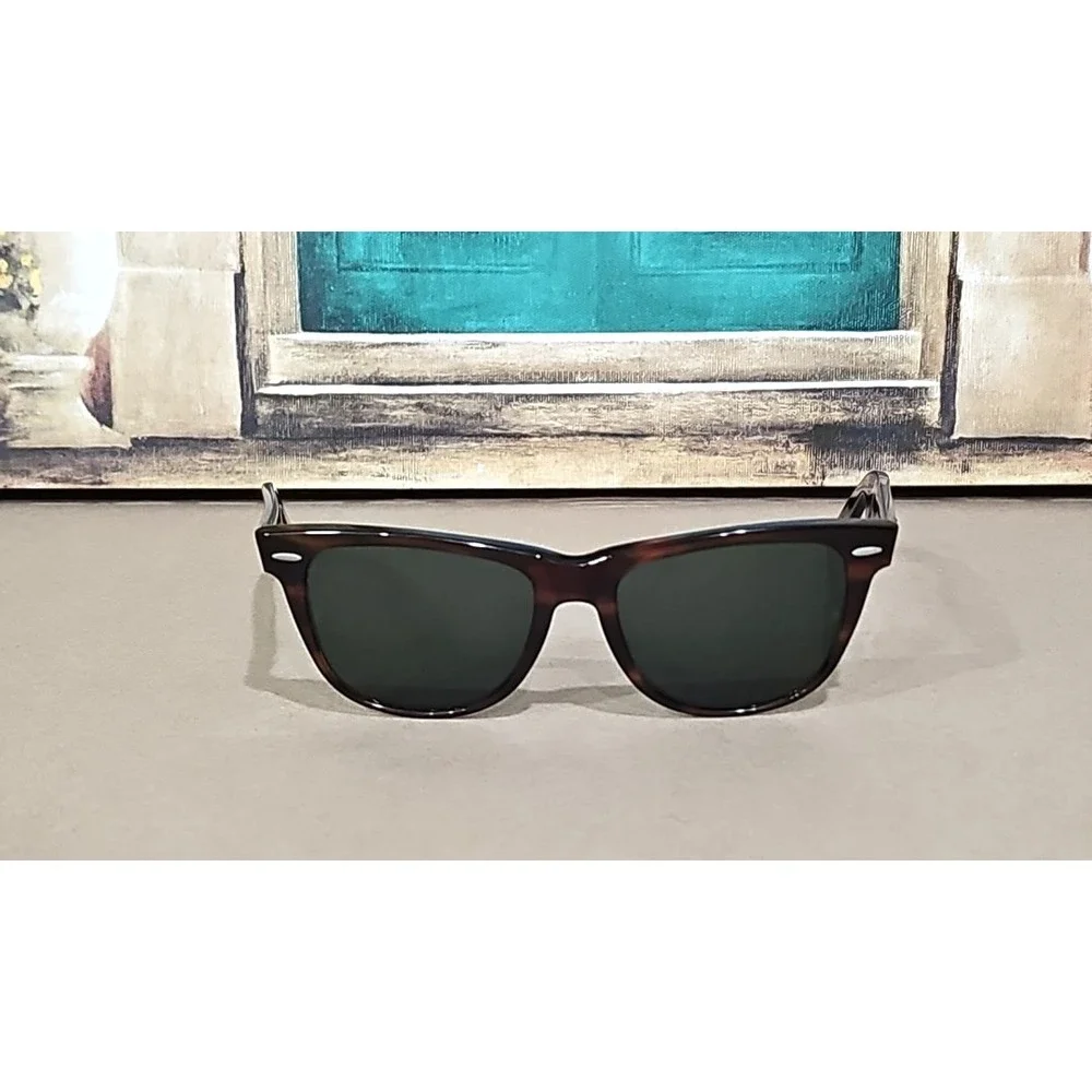 VINTAGE B&L RAY-BAN L1725 XWAS‎ G15 UV CRYSTAL SHINY TORT WAYFARER II SUNGLASSES